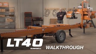 LT40 Hydraulic Portable Sawmill Walkthrough  WoodMizer [upl. by Ahsercul]