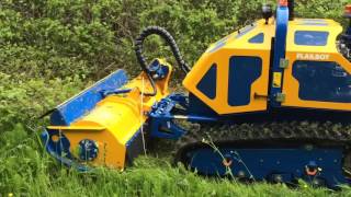 Farol Ltd  Bomford Flailbot Remote Control Flail Mower Demonstration [upl. by Leiser]