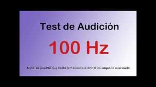 Test de audición auditivo desde graves a agudos  Hearing test [upl. by Eillit]