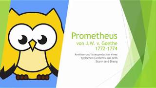 Prometheus  Goethe Analyse und Interpretation [upl. by Issiah]