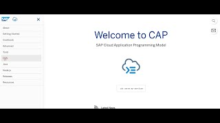 Create your First CDS Project using CAP in SAP BAS  SAP BTP Training  100 Practical Guide [upl. by Iuq]