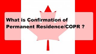 Canada PR Confirmation of Permanent Residence COPR Landing Papers [upl. by Eletnahc]