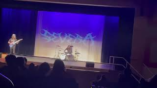 Our first time playing live  2024 high school Talent Show 🤘 [upl. by Tse825]