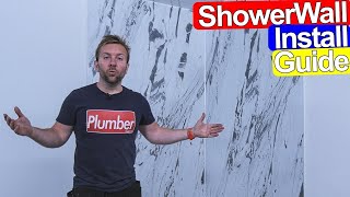 HOW TO FIT SHOWER WALL BOARD INSTALL GUIDE  Tile Alternative [upl. by Oleic]