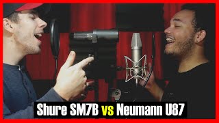 Shure SM7B vs Neumann U 87 Ai Microphone Comparison for Singing Rapping amp Guitar [upl. by Ivens282]