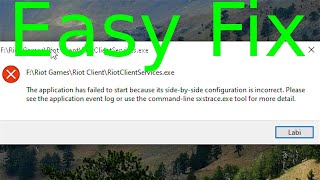 League of Legends RiotClientServicesexe failed to start FIX [upl. by Enylcaj]