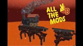 Minecraft MODDED Volcano block ATM8 15  a netherite chicken infinite netherite [upl. by Karlow51]