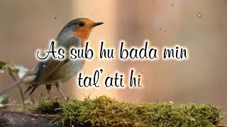 As Subhu Bada Min Tala’atihi Beautiful Naat With Lyrics [upl. by Tonye]