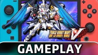 SUPER ROBOT WARS V  5 Minutes of Gameplay on Switch [upl. by Hanforrd]