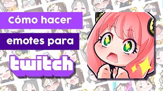 TUTORIAL DE EMOTICONES PARA TWITCH ✨  Paso a Paso [upl. by Eglanteen]