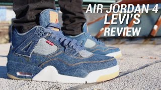 AIR JORDAN 4 LEVIS REVIEW [upl. by Shelly]