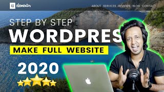 WORDPRESS ELEMENTOR TUTORIAL 2022 FOR BEGINNERS How to Make a Full WordPress Website STEP by STEP [upl. by Merriam854]