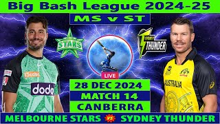 Melbourne Stars vs Sydney Thunder  MS vs ST  Match 14 of Big Bash League 202425  Cricket Info [upl. by Astrea762]