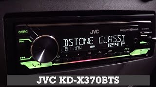 JVC KDX370BTS Display and Controls Demo  Crutchfield Video [upl. by Swee]