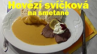 Hovězí svíčková na smetaně [upl. by Llerret]