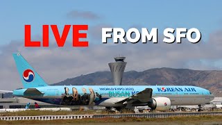 LIVE 🔴 San Francisco International Airport SFO  LIVE ATC [upl. by Costin]