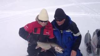 February Grand Lake Ice Fishing Lake Trout Report  Granby Colorado [upl. by Sainana430]