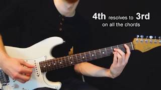 Appoggiaturas on Guitar Chords Grace Notes  Chordal Lesson Ep18 [upl. by Ennaillek982]