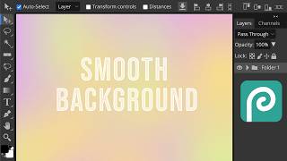 How to Create Smooth Gradient Backgrounds in Photopea No Banding [upl. by Gnilyarg543]