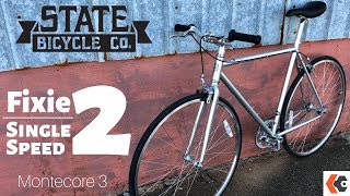 Fixie to SingleSpeed Conversion  State Bicycle Co Montecore 3 [upl. by Derman424]