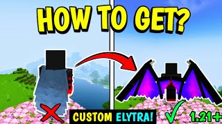 How To Get CUSTOM ELYTRAS In Minecraft PE 121🔥 Easy way to Get Custom Elytra🤩 [upl. by Yrro454]