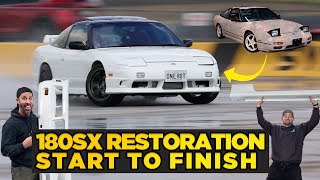 Full Build  Restoration of JDM Nissan 180SX [upl. by Beitch]