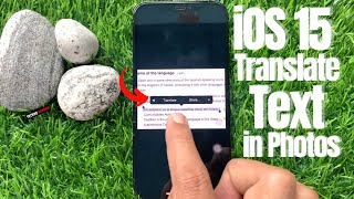 iOS 15 How to Translate Text in Photos [upl. by Buzz]