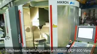 5Achsen Bearbeitungszentrum mit 7fach Palettenwechsler Mikron UCP 600 Vario [upl. by Enneyehc]