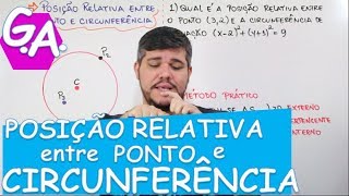 G APOSIÇÃO RELATIVA ENTRE PONTO E CIRCUNFERÊNCIA c macete [upl. by Colene]