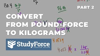 Convert lbf to kg Poundforce to Kilograms Part 2 [upl. by Asirral]