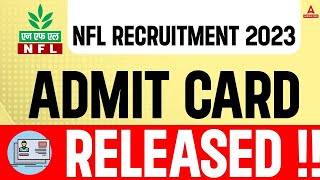 National Fertilizer Limited Admit Card 2023  How to Download NFL Admit Card 2023 [upl. by Erdnoid396]