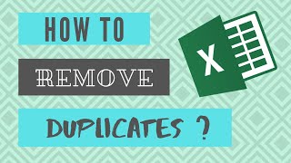 EXCEL TIPS  How to remove duplicates in Excel [upl. by Lecroy708]