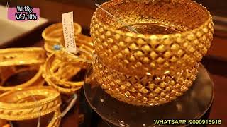 4 Grams Gold Bangles Traditional Fancy Designs 12 Grams Light weight 22 Kt Gold Kada Bangle  Online [upl. by Seftton]