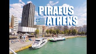 Piraeus Athens Greece Walking Tour Of The City Center To The Port [upl. by Hall]