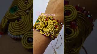 soutache bisuteriahechaamano bisuteria accessories handmade art joyeria jewelry artwork [upl. by Martz]