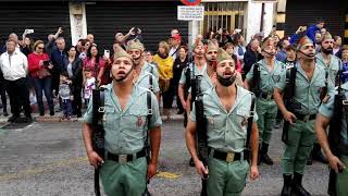 Desfile legionarios Semana Santa Málaga 2019 Calle carretería [upl. by Wyatt]