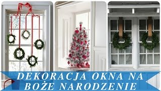 Dekoracja okna na boże narodzenie [upl. by Osmen]