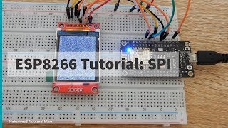 4 NodeMCU ESp8266 Tutorial SPI interface ST7735 LCD Write Only [upl. by Nylrats]