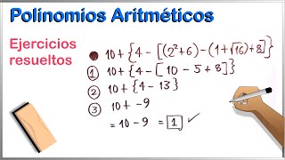 Cómo resolver los Polinomios Aritméticos paso a paso [upl. by Yelda]