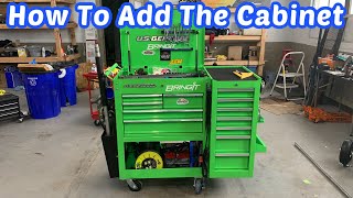 HOW TO ADD THE END CABINET ONTO THE HARBOR FREIGHT TOOL CART harborfreightprojects [upl. by Wolfe471]