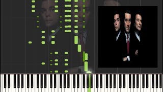 Goodfellas Rags To Riches Synthesia Piano tutorial Tony Bennett [upl. by Alyks]