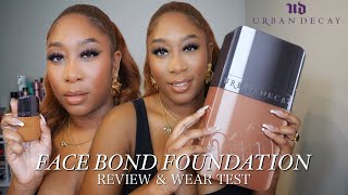 NEW URBAN DECAY Face Bond Foundation Review  Wear Test [upl. by Aliekahs]