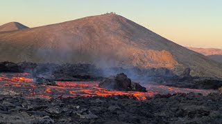 Lava river 🌪 Volcanic smokes 4K [upl. by Hendren203]