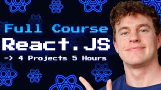 ReactJS Full Course  Build 4 Projects in 5 Hours  Zero to Hero [upl. by Lahcim831]