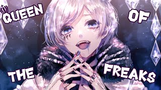 Nightcore  Queen of the Freaks Lyrics MaleVer [upl. by Ahseel]