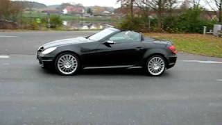 Mercedes SLK 55 AMG acceleration [upl. by Crocker974]