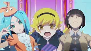 Tsukimonogatari Episode 2 Review 憑物語 Immortal AraragiShinobu VS OnonokiKagenui [upl. by Hendren]