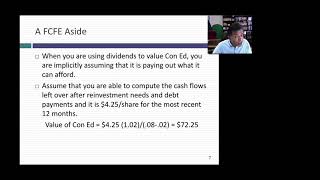 Session 8 Introduction to Equity Valuation [upl. by Eiba]