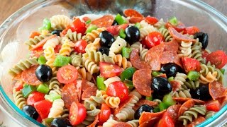 How To Make Pasta Salad Recipes  The BEST Creamy Italian Pasta Salad Recipe  Fast amp Simple [upl. by Gaston]