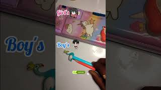 Boys stationery vsGirls stationery 🦋 💙 Fight 🤜🤛shorts youtubeshorts boysvsgirl ytshorts cute [upl. by Denn]